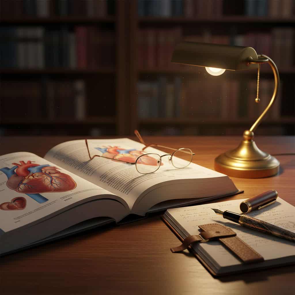 porn addiction DSM — clinician reviewing diagnostic manual in soft warm light